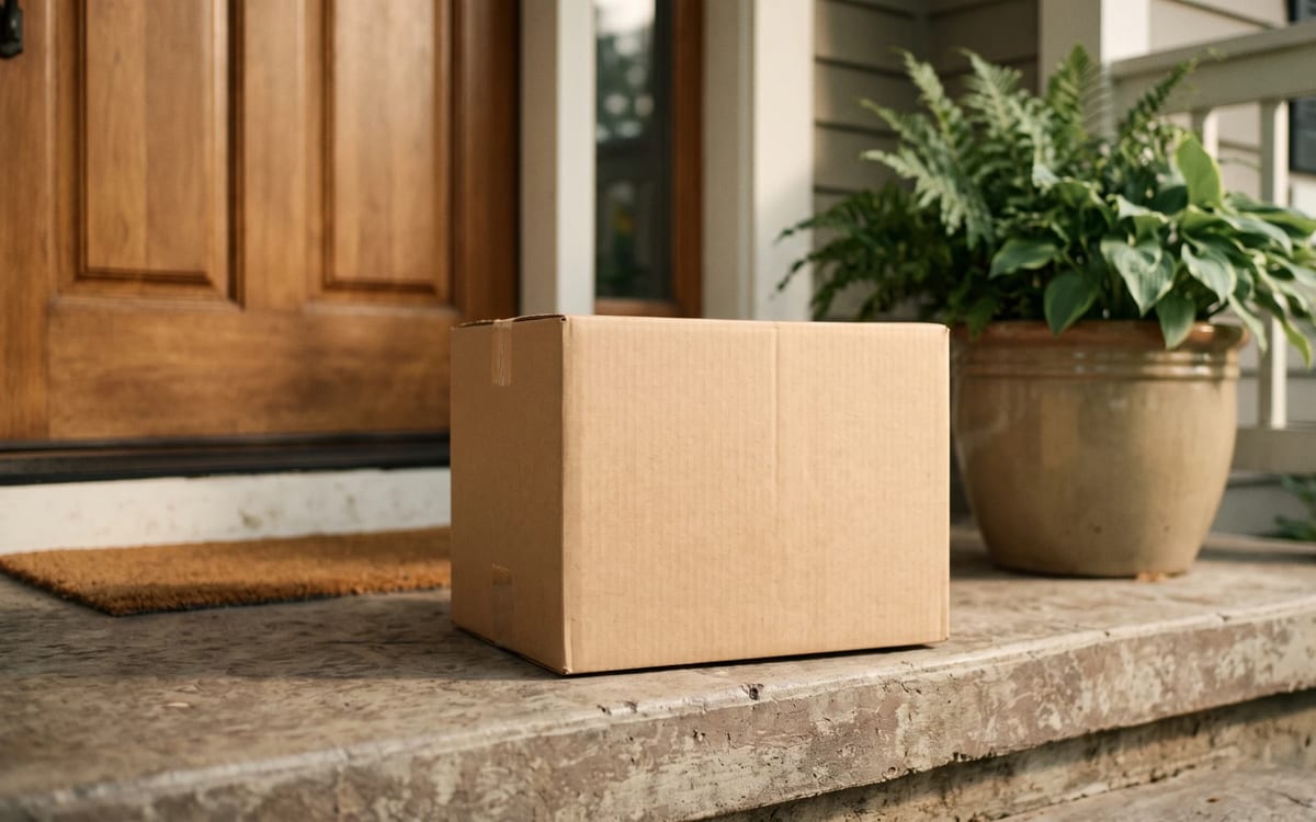 Delivery truck with a cannabis leaf